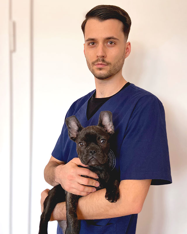 Maciej Szczepański, a student of the Faculty of Veterinary Medicine