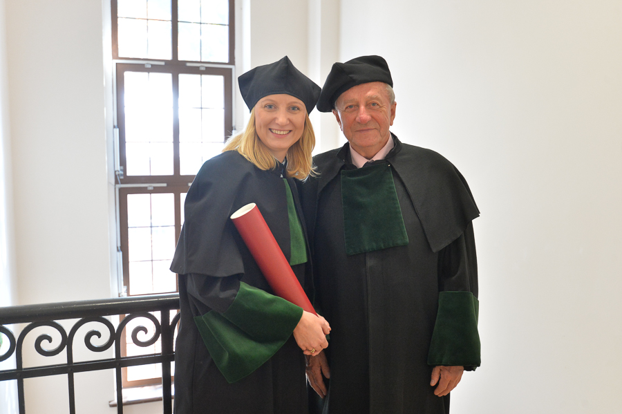 prof. Gliszczyńska with her mentor