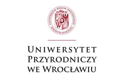 Logotyp Uniwersytetu Przyrodniczego we Wrocławiu wersja pozioma