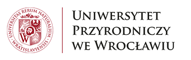 Logotyp Uniwersytetu Przyrodniczego we Wrocławiu wersja pozioma