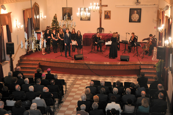 Aula Papieski Wydział Teologiczny opłatek akademicki 2016 koncert Duszpasterstwo Akademicki Maciejówka