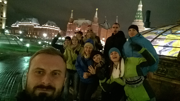 Tournée zespołu „Jedliniok”: Rosja i Mongolia, moskwa nocą