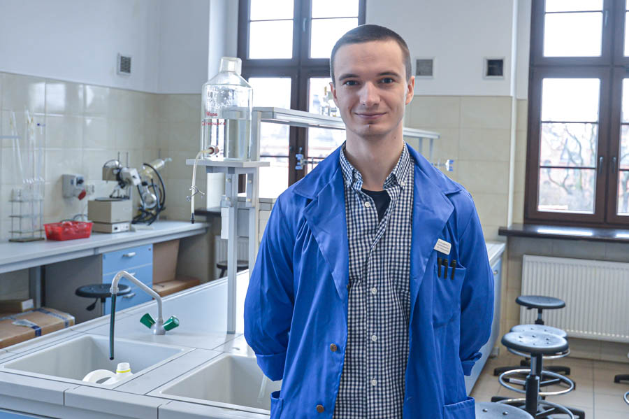 Mateusz Łużny jest na czwartym roku studiów doktoranckich na Uniwersytecie Przyrodniczym we Wrocławiu i po raz drugi zdobył nagrodę w konkursie Student-Wynalazca