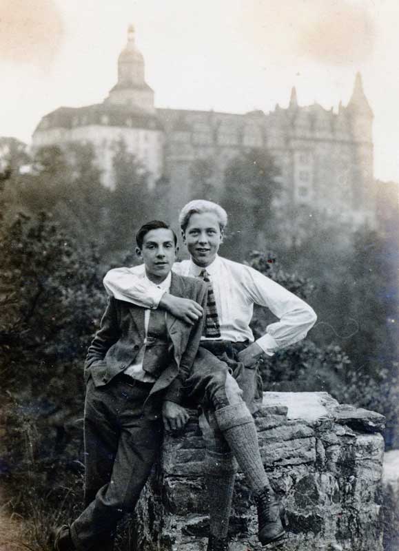 Luis Hardouin junior i Aleksander Hochberg, ok. 1922 rok